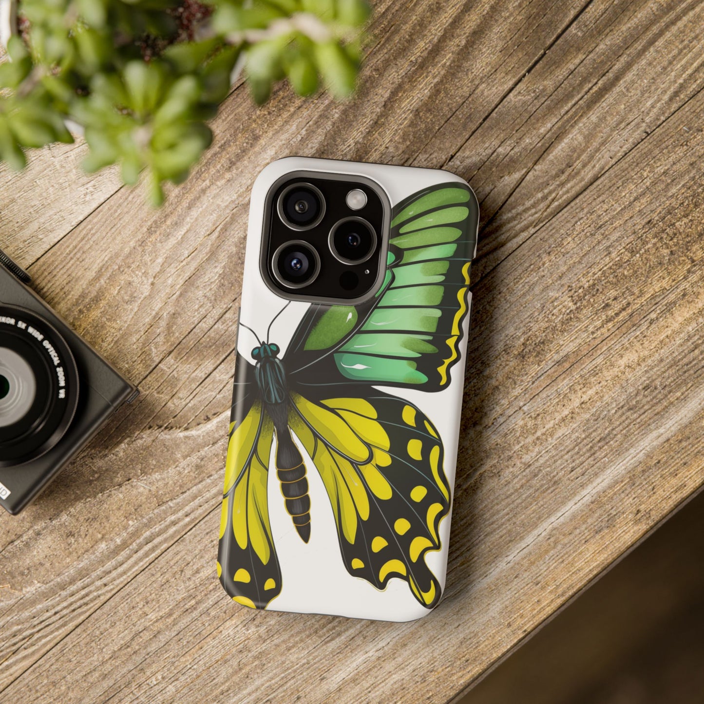 Swallowtail Butterfly Re-imagined iPhone MagSafe Beautiful Butterfly Tough Cases Simple Butterfly iPhone Protection