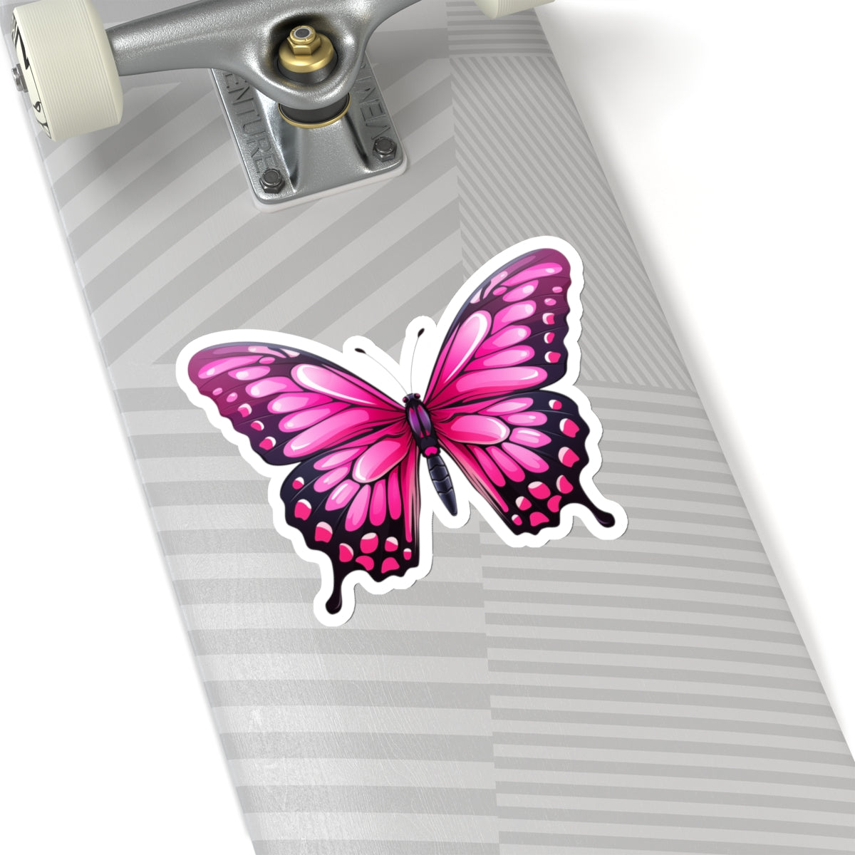 Beautiful Pink Jewel Butterfly Kiss-Cut Stickers, Spring Sticker Collection, Cute Bright Spring Decor Colors, Happy Vibes, Holiday Accent