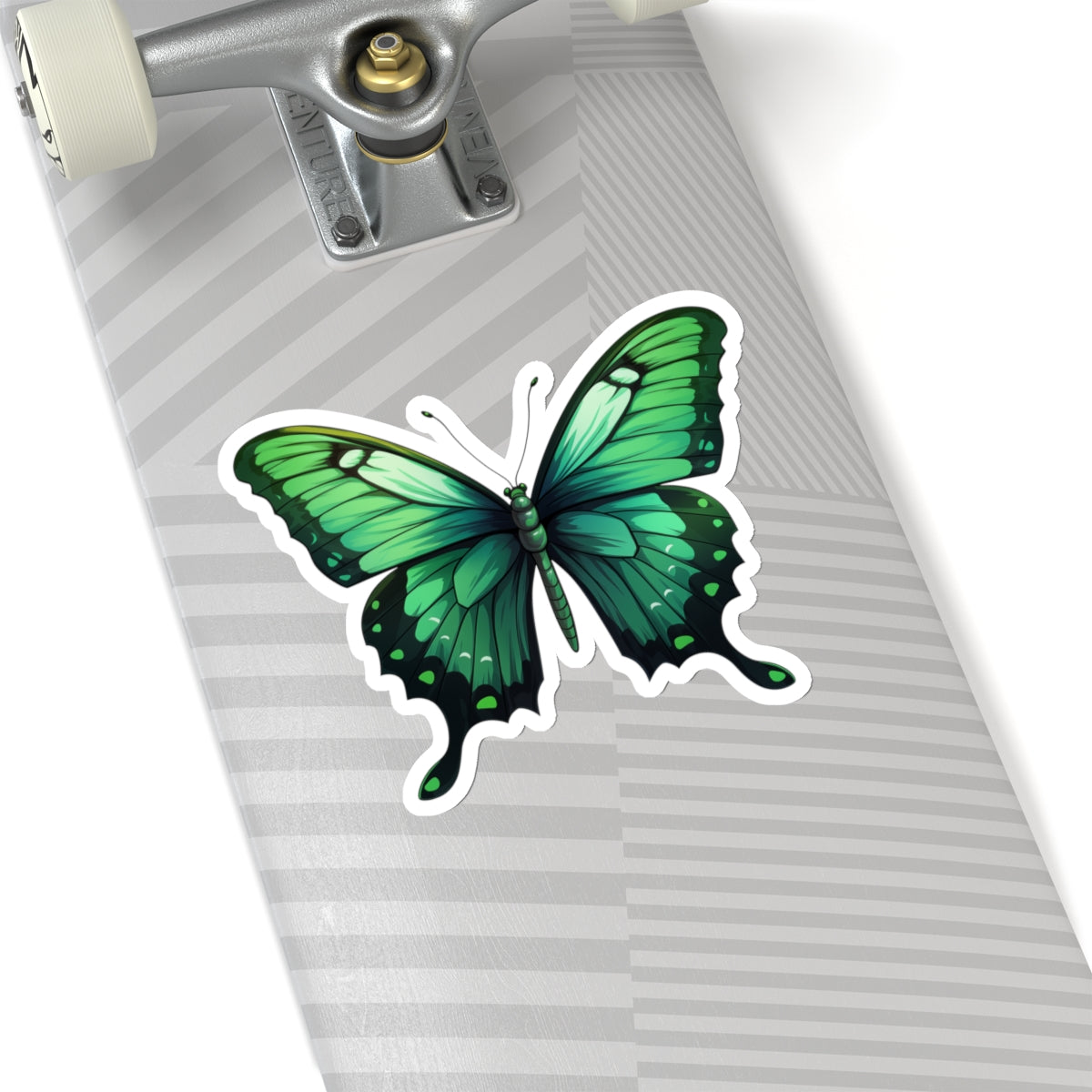 Beautiful Emerald Swallowtail Butterfly Kiss-Cut Stickers, Spring Sticker Collection, Cute Bright Spring Decor Colors, Happy Vibes, Holiday Accent