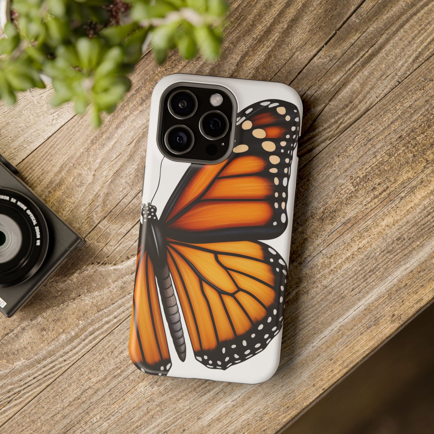 Monarch Butterfly Re-imagined iPhone Case Beautiful Monarch Butterfly MagSafe Tough Cases for iPhone