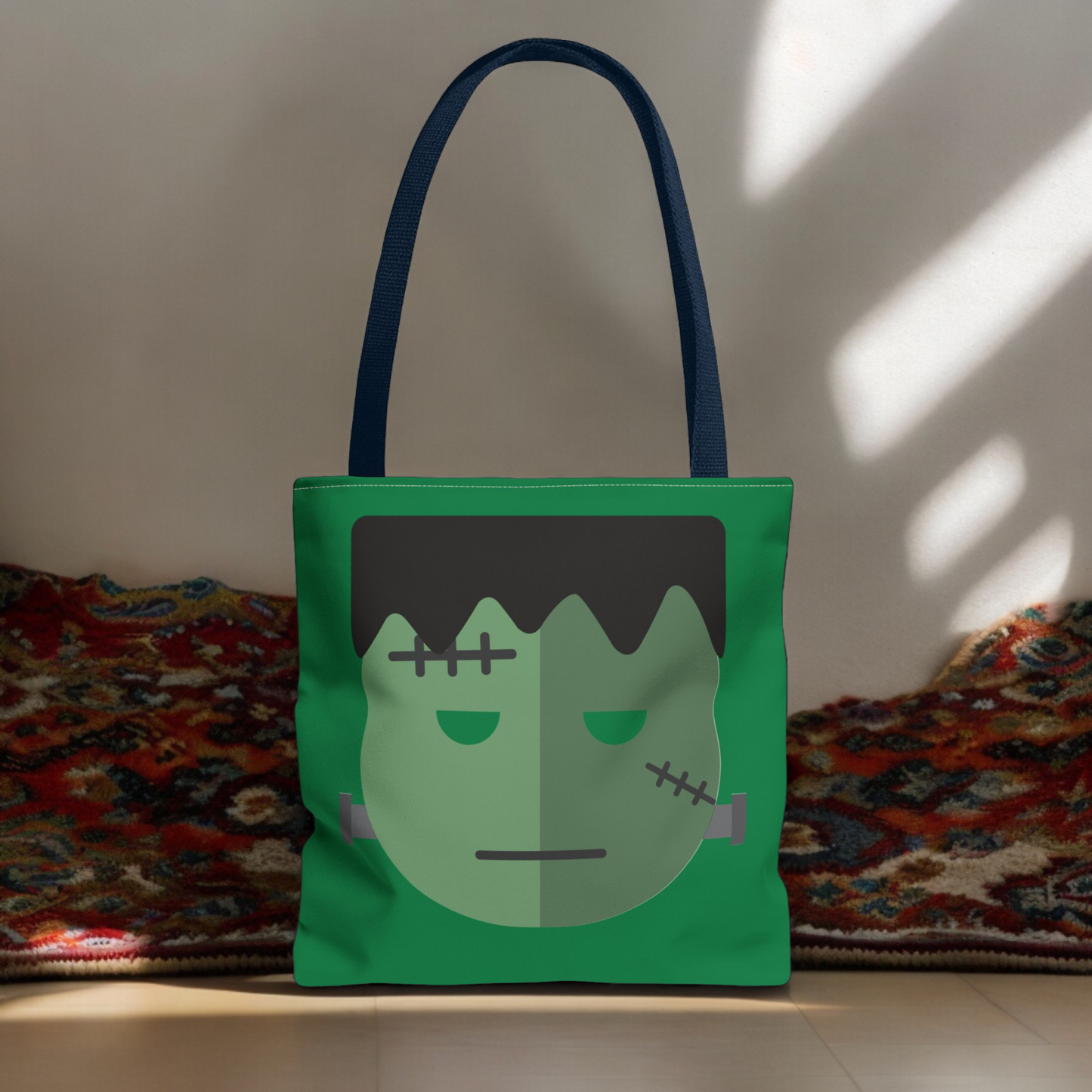 Frankenstein Carrying Tote Halloween Trick or Treat Bag for Kids Tote Bag Halloween Treat Bag for Kids Costume Spooky Accessory Bag