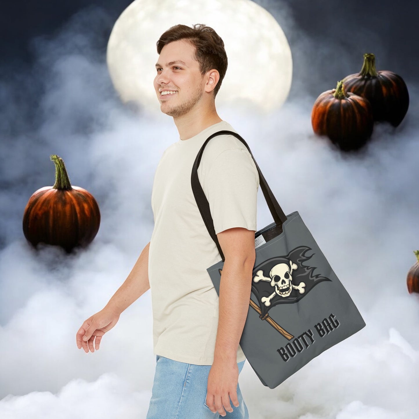 Pirate Booty Bag Children's Halloween Trick or Treat Halloween Kids Bag for Trick or Treating Treat Bag