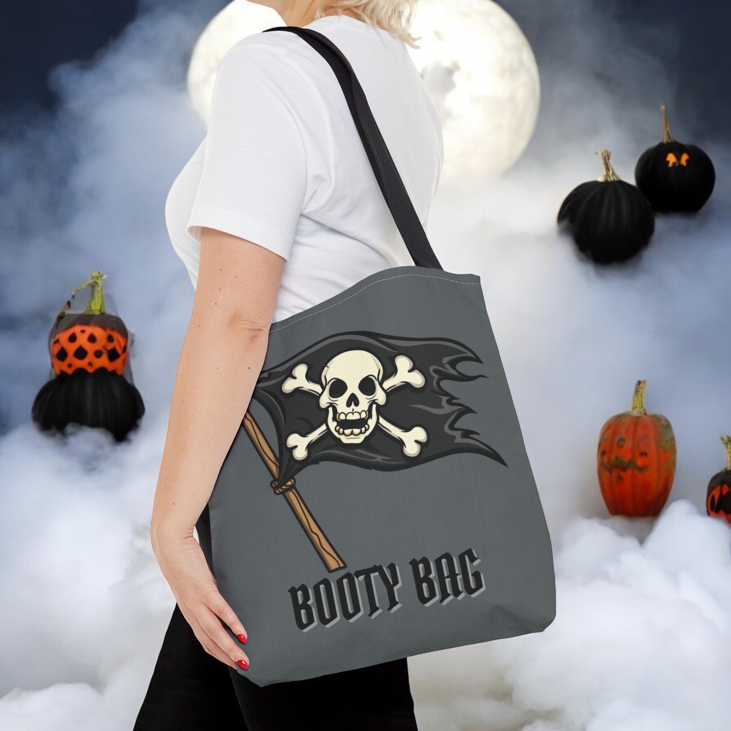 Pirate Booty Bag Children's Halloween Trick or Treat Halloween Kids Bag for Trick or Treating Treat Bag