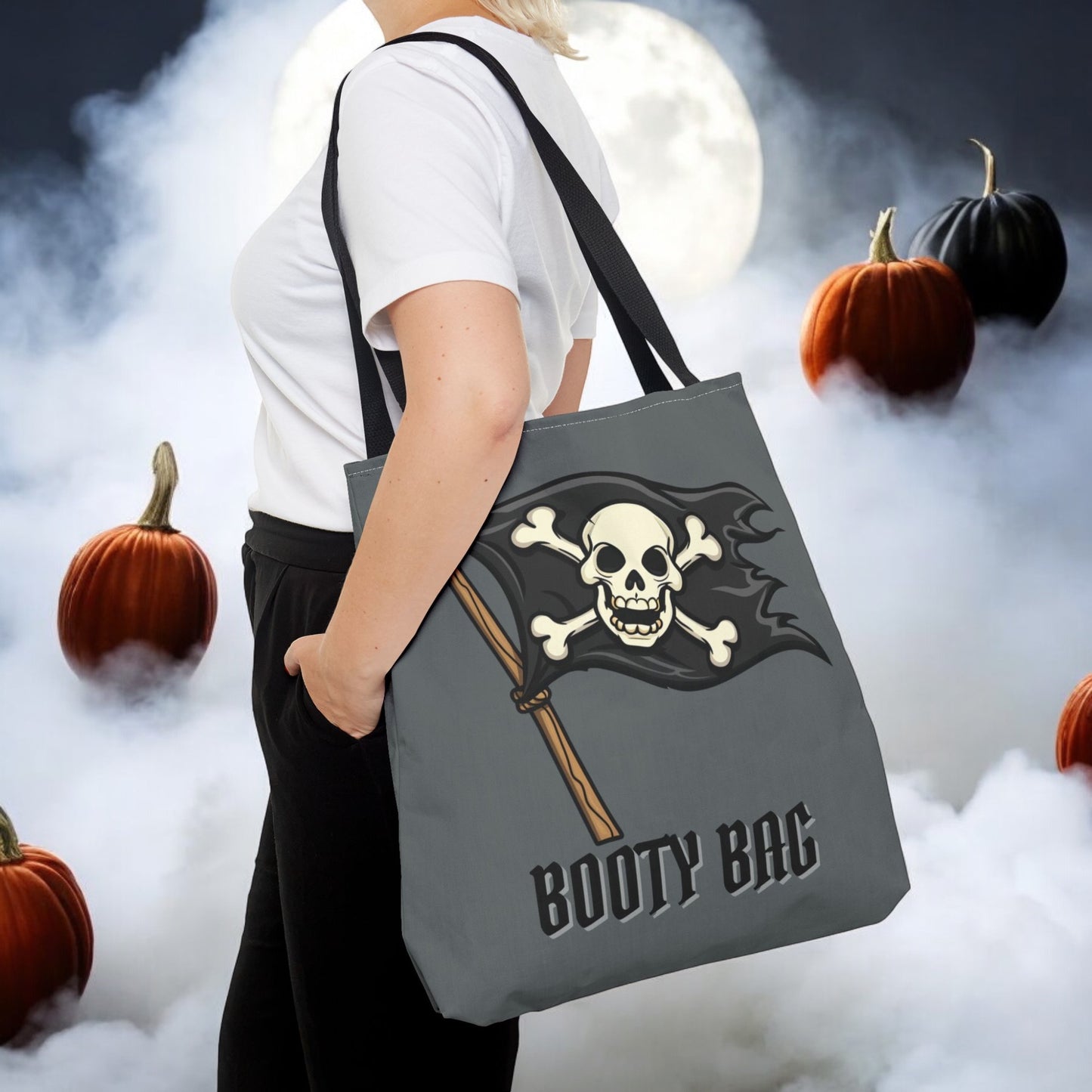 Pirate Booty Bag Children's Halloween Trick or Treat Halloween Kids Bag for Trick or Treating Treat Bag