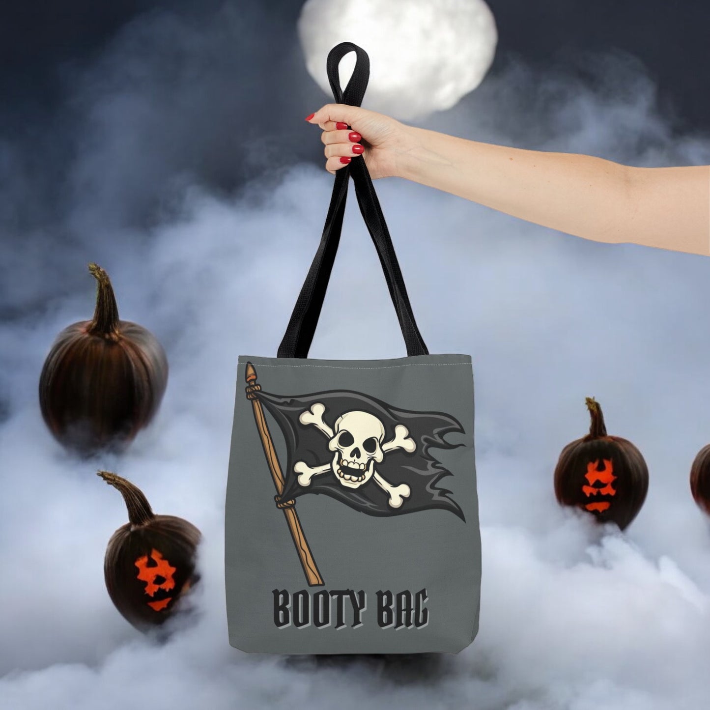 Pirate Booty Bag Children's Halloween Trick or Treat Halloween Kids Bag for Trick or Treating Treat Bag